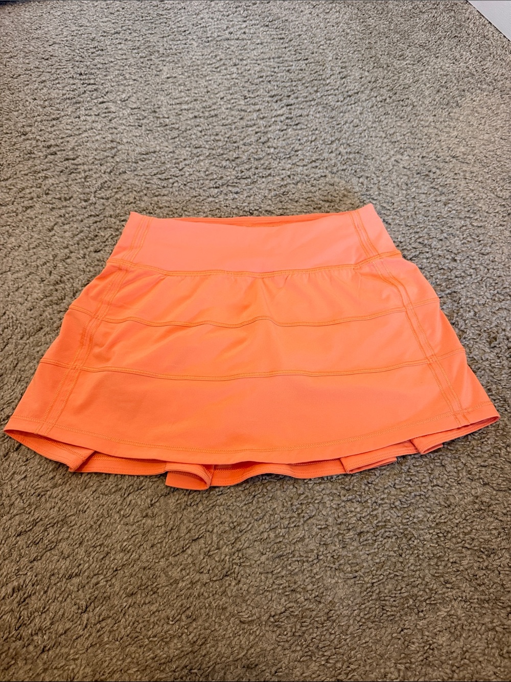 lululemon athletica Neon Coral Athletic Skort